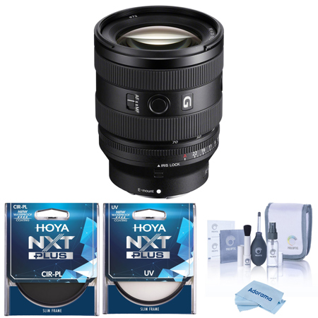 Sony FE 20-70mm f/4 G Lens for Sony E, Bundle with Hoya 72mm UV and CPL Filters
