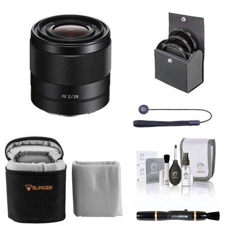 Sony FE 28mm f/2 Lens for Sony E with Essentials Kit