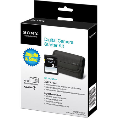 Sony SF2N1/LCSBDG2 2GB Card and DSC Carrying Case