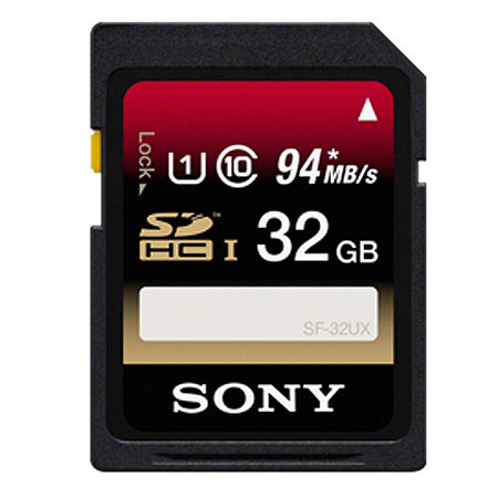 Sony 32GB Class 10, SDHC UHS-1 Memory Card, 94 MB/s Read Speed