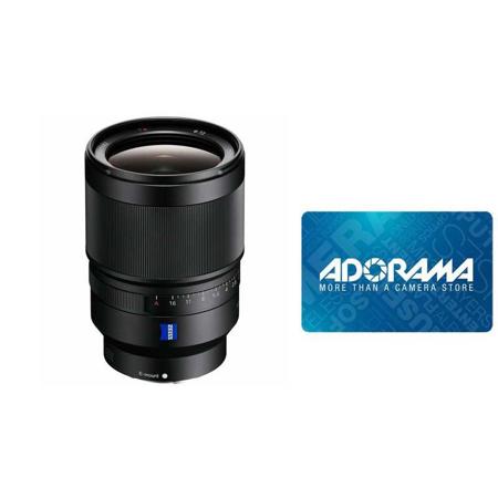 Sony Zeiss Distagon T* FE 35mm F/1.4 ZA FF E-Mount Lens W/$50 Gift Card