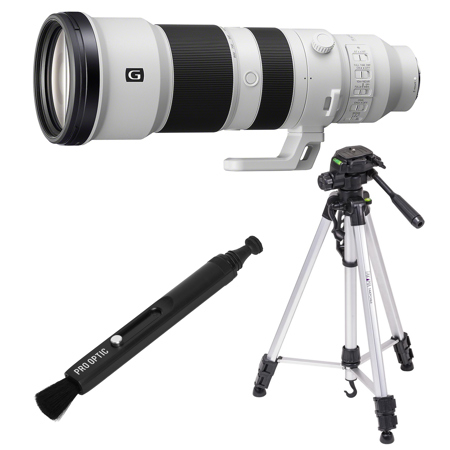 Sony FE 400-800mm f/6.3-8 G OSS Lens, with Takama 3-Section Tripod, Lens Cleaner