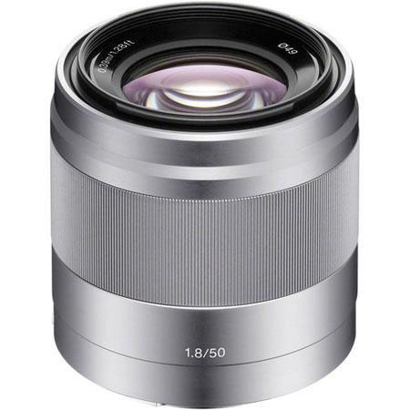 Sony E 50mm F/1.8 OSS E-Mount Lens w/49mm Filter Kit(UV/CPL/ND2)-Silver