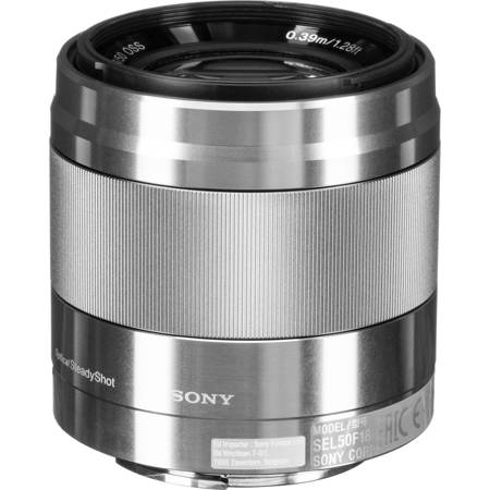 Sony E 50mm f/1.8 OSS Lens for Sony E, Silver SEL50F18 - Adorama Sony E 50mm f/1.8 OSS Lens for Sony E, Silver SEL50F18 - Adorama