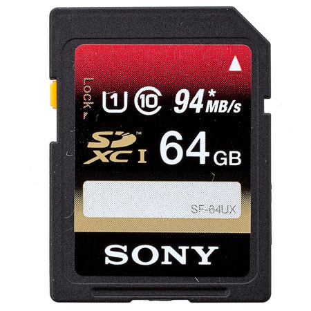 Sony 64GB Class 10, SDXC UHS-1 Memory Card, 94 MB/s Read Speed