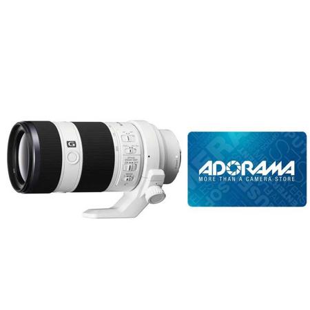 Sony 70-200mm f/4.0 G OSS E-Mount Lens w/Adorama $100.00 Gift Card