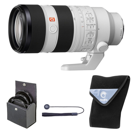 Sony FE 70-200mm f/2.8 GM OSS II G Lens, Bundle with 77mm Digital Essentials Filter Kit and 19x19" Lens Wrap
