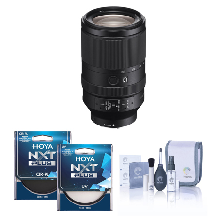 Sony FE 70-300mm f/4.5-5.6 G OSS Lens for Sony E w/Hoya 72mm UV+CPL Filter Kit