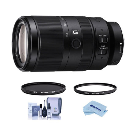 Sony E 70-350mm f/4.5-6.3 G OSS Lens with Hoya 67mm UV+CPL Filter Kit