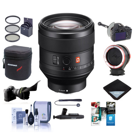 Sony FE 85mm F1.4 GM E Lens w/Premium Accessory Bundle
