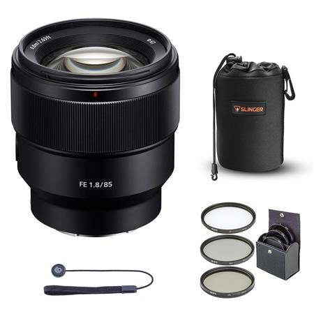 Sony FE 85mm f/1.8 Lens for Sony E with Accessories Kit SEL85F18/2 A