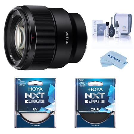 Sony FE 85mm f/1.8 Lens for Sony E with Hoya 67mm UV+CPL Filter