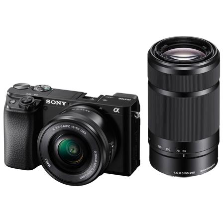 Sony 16-50mm ILCE6100Y/B Camera 55-210mm Alpha a6100 Lenses with & Mirrorless