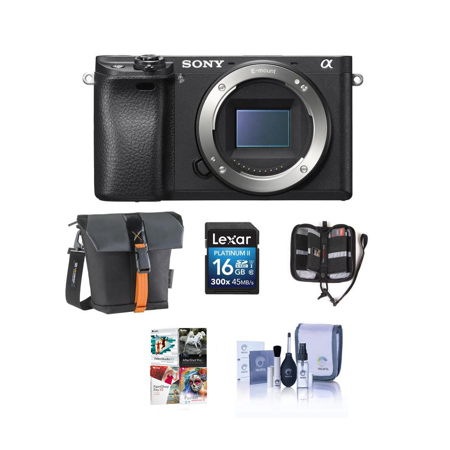 Sony Alpha A6300 Mirrorless Body, Black with Free PC