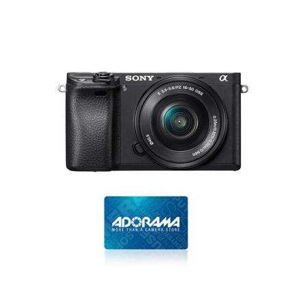Sony Alpha a6300 Mirrorless Camerta with 16-50mm E-Mount Lens W/ Gift Card