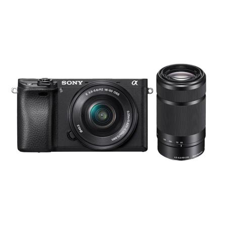 Sony Alpha a6300 Mirrorless Camera Body with 16-50mm & 55-210mm E-Mount Lenses