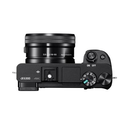 Sony Alpha A6300 Mirrorless Camera Black with 16-50mm OSS Lens