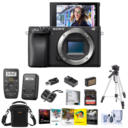 Sony a6400 Mirrorless Camera with 18-135mm Lens and Accessories Kit