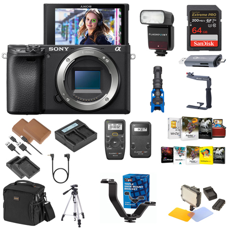 Sony Alpha a6600 Mirrorless Camera, Bundle with Complete Kit