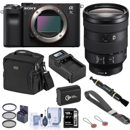 Sony Alpha 7C Mirrorless Camera with FE 24-105mm f/4 G Lens with Accessory Kit