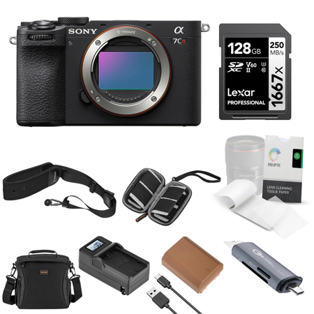 Sony Alpha a7CR Mirrorless Camera Body, Black with Essentials Kit