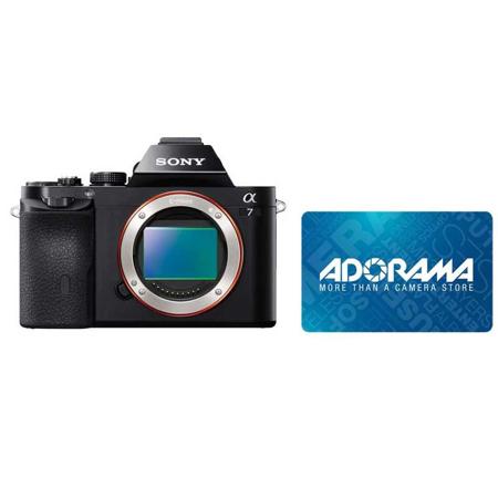 Sony Alpha a7 Mirrorless Digital Camera - Adorama $100.00 Gift Certificate