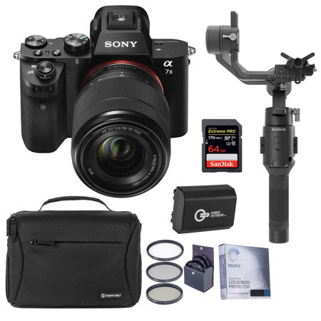 Sony Alpha a7II Mirrorless Camera with 28-70mm OSS Lens With DJI Gimbal Bundle