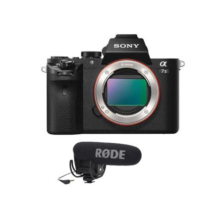 Sony Alpha a7II Mirrorless Digital Camera Body w/Rode VideoMic Pro R Microphone
