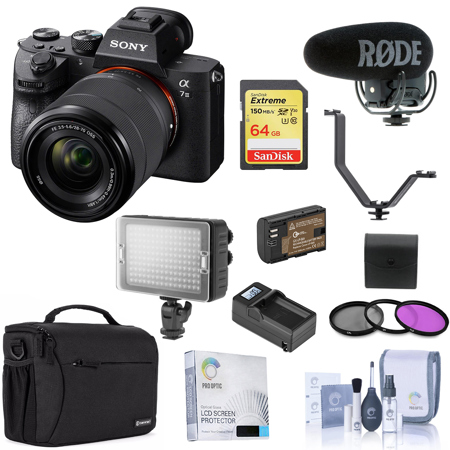 Sony Alpha a7 III UHD 4K Mirrorless Camera with FE 28-70mm Lens - With Video Kit
