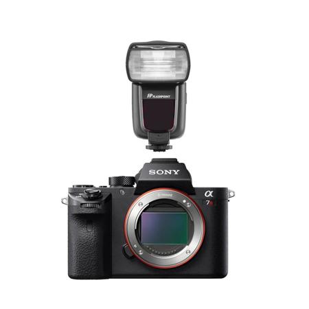 Sony a7R II Alpha Full Frame Mirrorless Camera With Flashpoint R2 TTL Flash