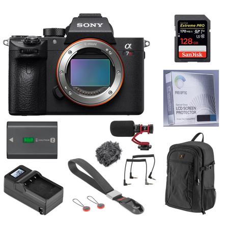Sony a7R III Mirrorless Camera w/Backpack, 128GB Card, Battery, Strap & More