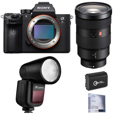 Sony Alpha a7R IV Mirrorless Camera (V2) with 24-70mm f/2.8 GM Lens, Flash Kit