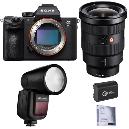 Sony Alpha a7R IV Mirrorless Camera (V2) w/FE 16-35mm f/2.8 GM Lens, Flash Kit