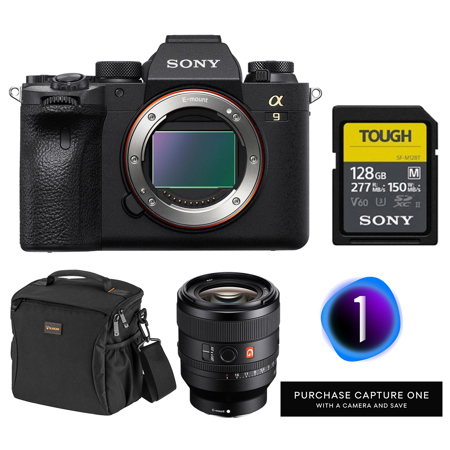 Sony Alpha a9 II Mirrorless Camera w/FE 50mm f/1.4 GM Lens, with Included Value