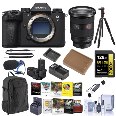 Sony Alpha a9 III Mirrorless Camera w/FE 24-70mm f/2.8 GM Lens,w/Accessories Kit