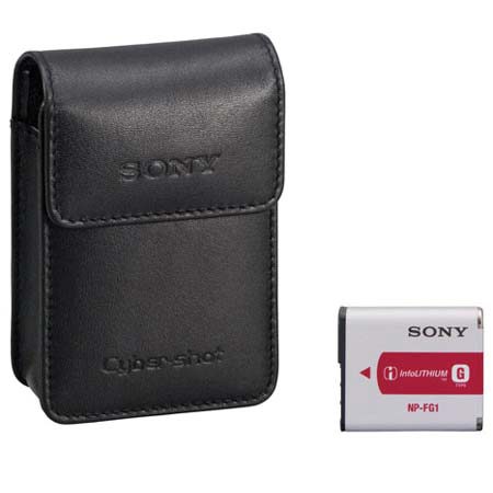 Sony ACC-CLFG Accessory Kit with NP-FG1 Type G Rechargeable Battery Pack and Genuine Leather Case
