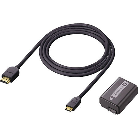 Sony NP-FW50 Battery/DLC-HEM20 HDMI Cable Kit