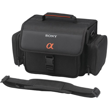 Sony Accessory Kit with Soft Carrying Case & NP-FM55H Rechargeable Battery Pack for the Alpha Digital SLR Camera.