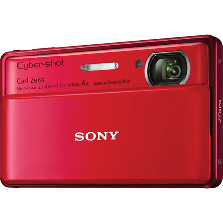 Sony Cyber-Shot DSC-TX100V Digital Camera Red Bundle
