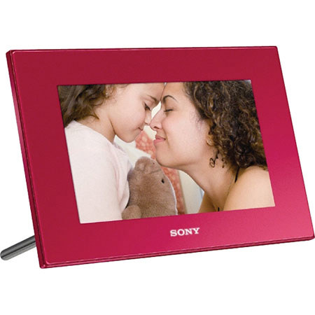 Sony DPF-D72N/R Digital Photo Frame 7 LCD, Red