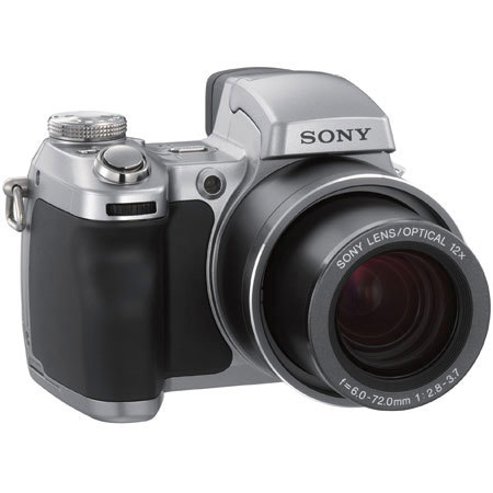 Sony Cyber-Shot DSC-H1, Digital Still Camera, 5.1 Megapixel, 12x Optical, 2x Digital Zoom Lens, 2.5" LCD SCreen