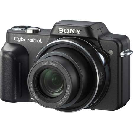 Sony Cyber-Shot DSC-H10B - Black - Digital Still Camera Kit, with 2 GB Memory Stick, Spare NP-BG1 Type Lithium-ion Battery, Camera Case, Table Top Tripod