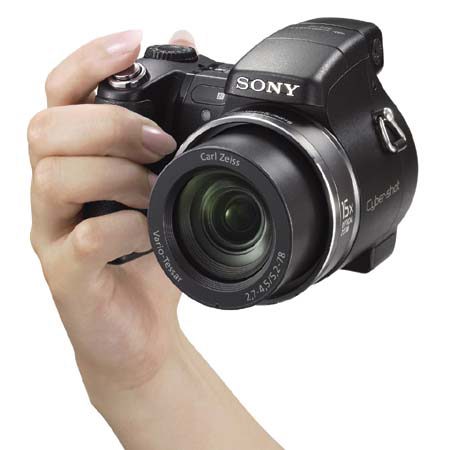 Sony Cyber-Shot DSC-H7B, Digital Still Camera, 8.1 Megapixel, 15x Optical, 2x Digital Zoom Lens, 2.5" LCD Screen, Black
