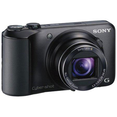 Sony Cyber-shot DSC-H90 Digital Camera, Black w/Sony SD Card, Case