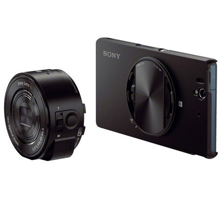 SONY DSC-QX100 本体 , Sony専用ケース付き Sony DSC-QX100 Smartphone Attachable Lens-Style Camera, Carl Zeiss