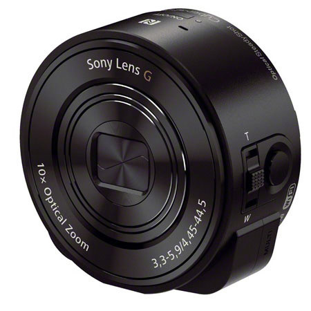 Sony DSC-QX10 Smartphone Attachable Lens-Style Camera, 18.2MP - Black