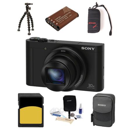 Sony Cyber-shot DSC-WX500 Digital Camera, Black With Accessory 