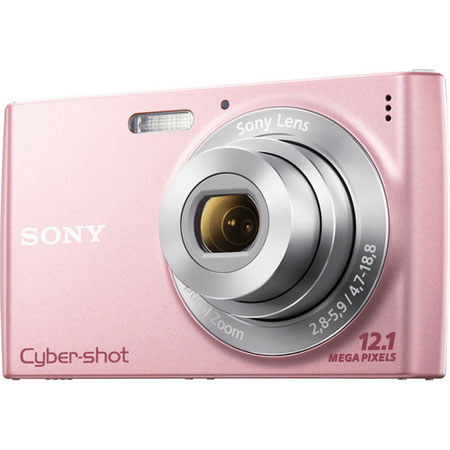 Sony Cyber-Shot DSC-W510 Digital Camera Pink - Bundle
