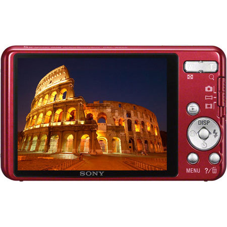 Sony Cyber-Shot DSC-W650 Digital Camera, Red