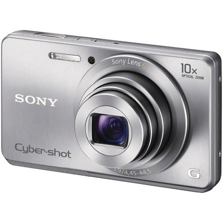 Sony Cyber-shot DSC-W690 Digital Camera, Silver